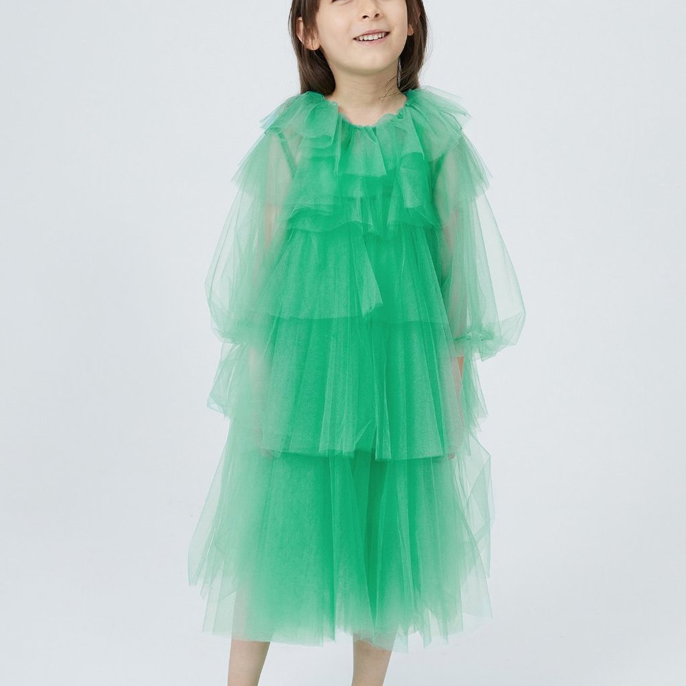 JNBY Girl's Ruffles Layers Dress